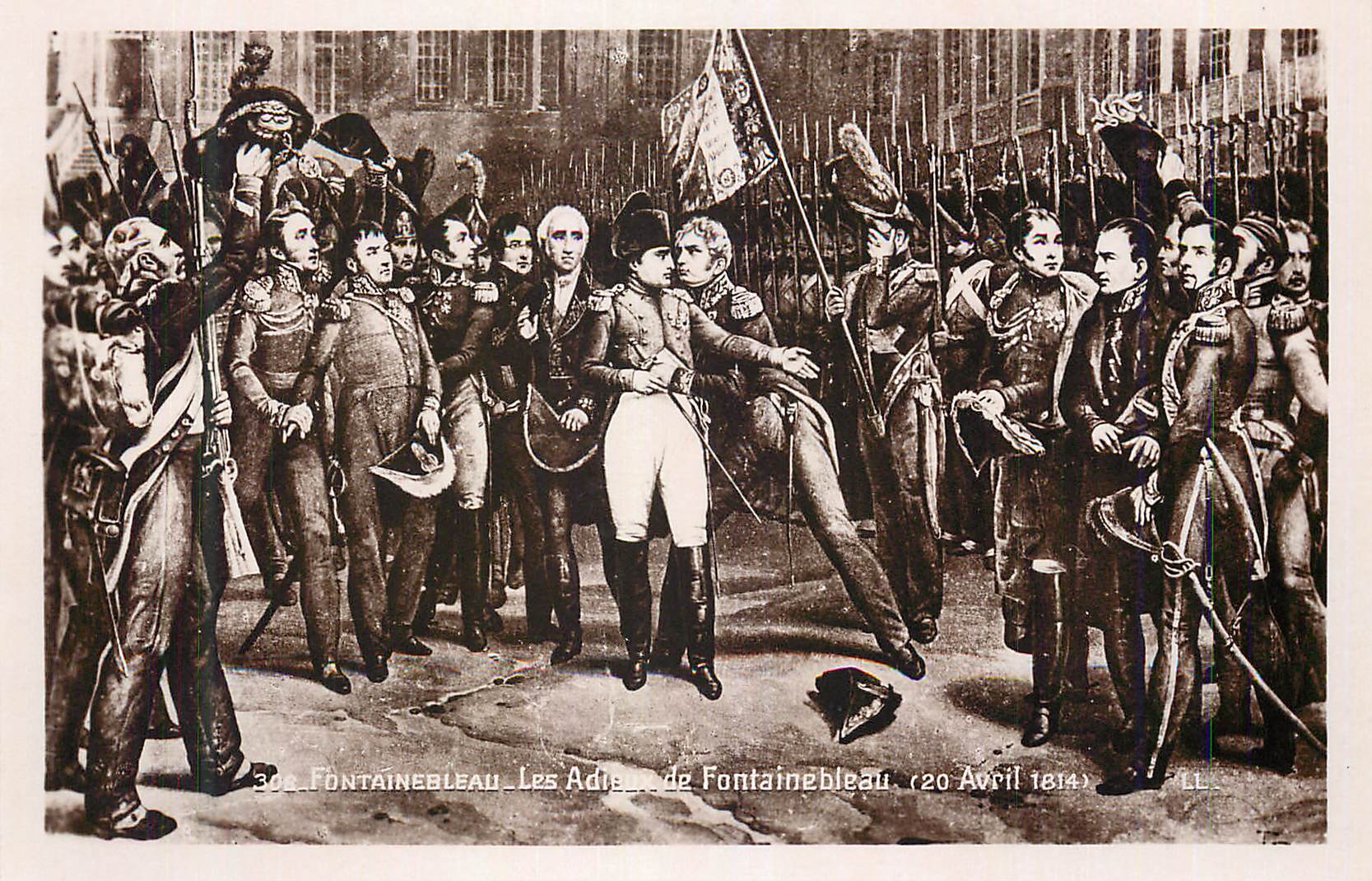 Fontainebleau — Les Adieux de Fontainebleau — 20 Avril 1814